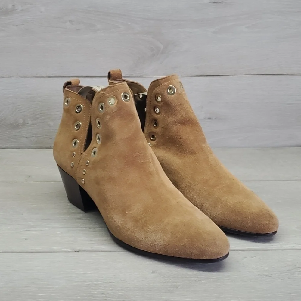 Sam Edelman Womens Rubin Grommet  Ankle Booties Western Boho shoes sz 8M